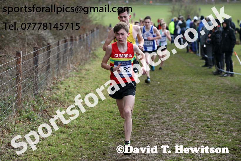 Boys under-15s 2019 British Athletics Inter Counties Cross Country, Prestwood Hall, Loughborough. Photo:  David T. Hewitson/Sports for All Pics